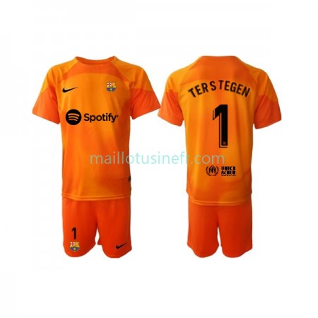 Maillot de Foot FC Barcelone Ter Stegen 1 Gardien Troisième 2022-23 - Enfant